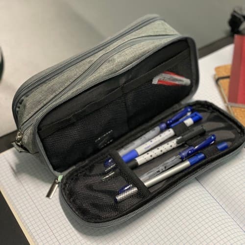 Pennal / Blyantboks - Etui for blyanter grå gray