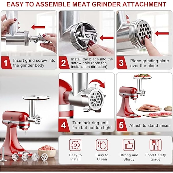 KitchenAid Lihamyllyn Lisätarvikkeet, KitchenAid Lihamylly {GKS}:lle