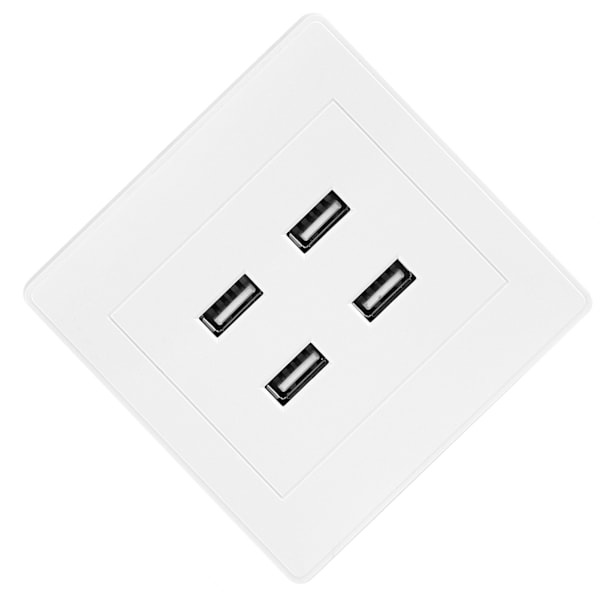 USB-porter DC 5V Hjemmekontor Veggmontert Stikkontakt Lader Uttak (110~250V) 0.1