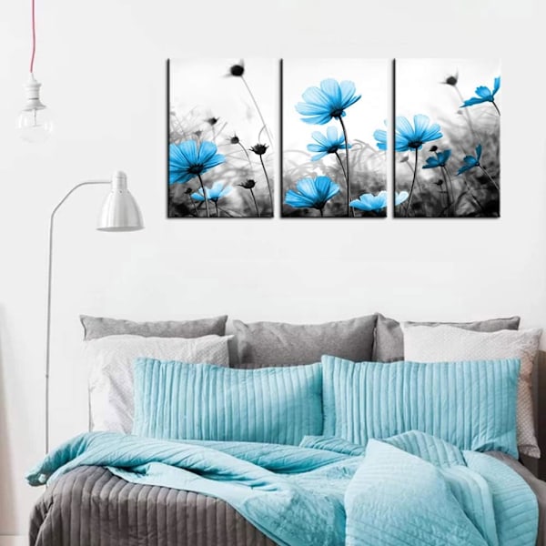 Abstrakt Guldblad Väggkonst Moderna Canvastavlor Minimalism