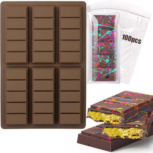 2-pak chokoladeforme, silikoneform til chokolade B