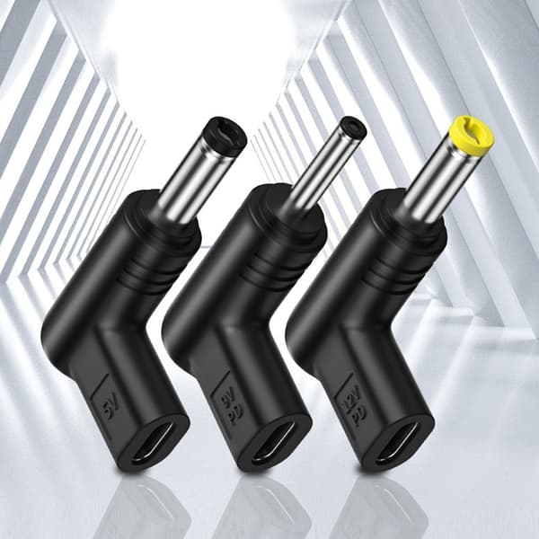 USB C PD till ström Universal 5/9/12V Typ C till DC J 5V-3.5x1.35