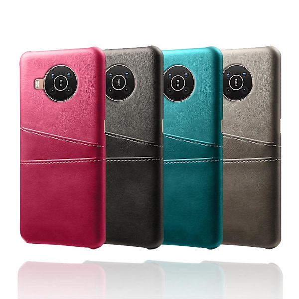 KSQ Dubbla Kortplatser PU Läderbelagt PC Skal Fodral för Nokia X10/Nokia X20 Stil A Nokia X10 5G