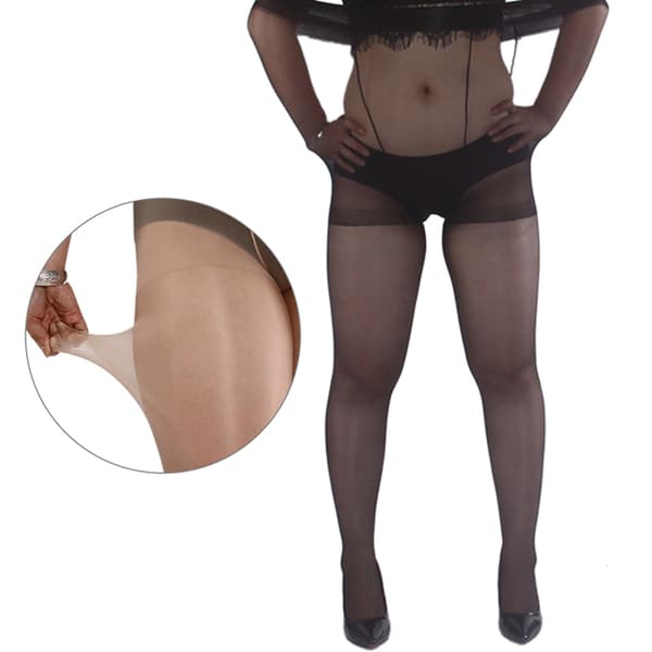 Plus Size Damesokker, Størrelse XL, Passer opp til 100 kg Black