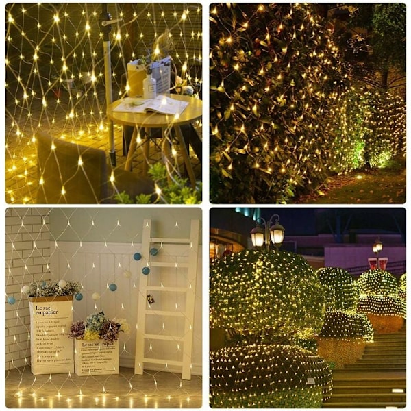 Lysstreng, 672 stk LED lysstreng 6M X 4M 8 mønstre til