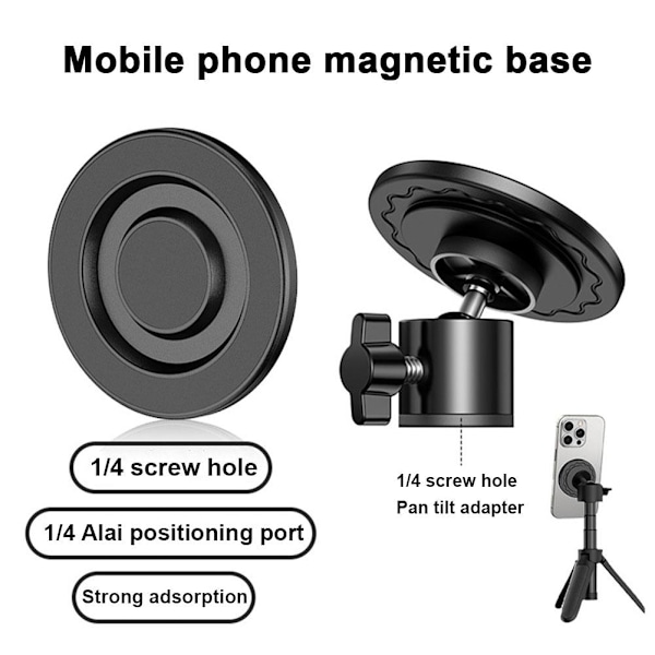 Stark magnet för magnetisk kontaktbas, hålöverföring 17m 1/4 adapter 1/4 adapter