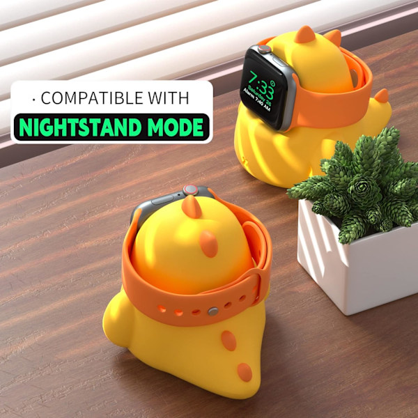 Kompatibel med Apple Watch laddningsställ Yellow