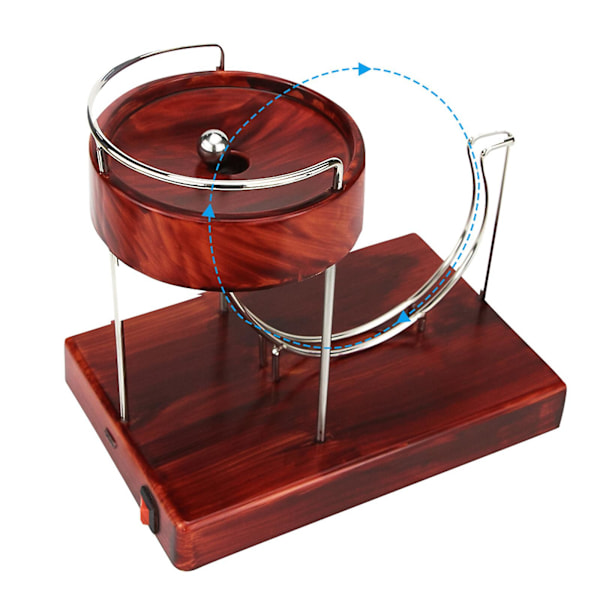 Eternity Machine: Kinetic Work of Art Stress Relief Toy with Motor - Wood Grain Battery Powered