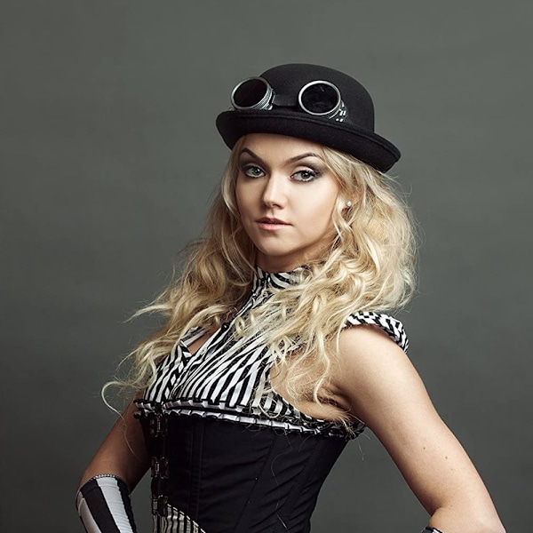 Steampunk-glasögon kostymtillbehör cyber viktoriansk svetsning A