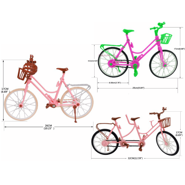 Barbie dockskåp och cykeltillbehör - Grön, Playhouse Educa