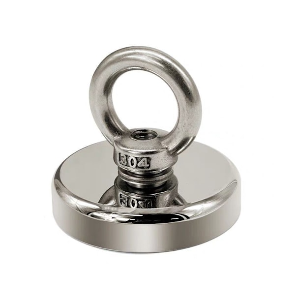 Super stærk neodym magnet / fiskemagnet Sølv Silver 20mm