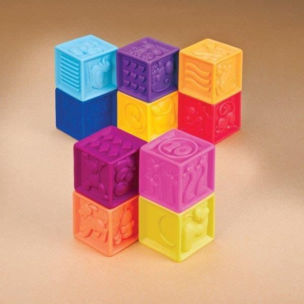 Toy - B TOYS - Cubes - Orange - Mixed - 0 months - Birth