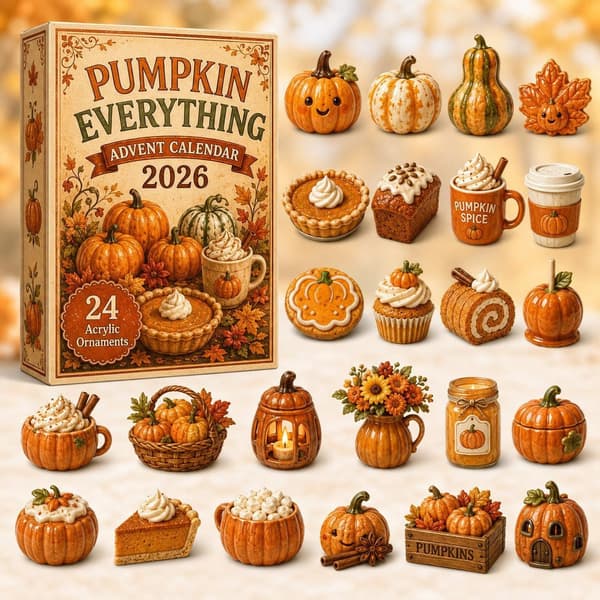 Adventskalender med höstsmaker 2026 - Blind Box-kalender Seaside mini cakes