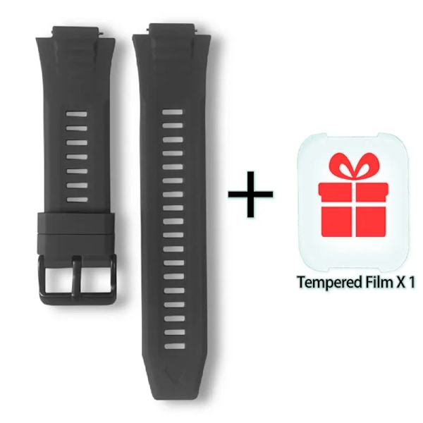 Original Mk66 Smart Watch Straps Waterproof Band 15mm Wristband Free One Piece Tempered Glass Smartwatch Parts