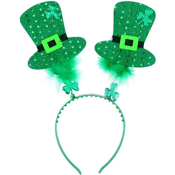 St. Patrick's Day Grønt Kløver Hårbånd, Irske Gaver Partyantrekk Hår
