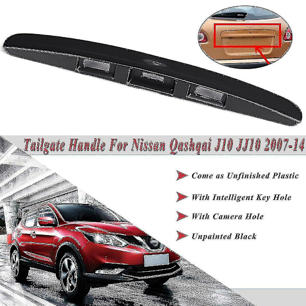 Baklukehåndtak med nøkkelkamera bakluke for Nissan Qashqai J10 Jj10 2007-2014 90