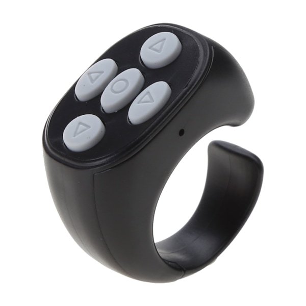 Bærbar Fingertop Flipping Ring Mini Sidevender Mobiltelefon Fjernbetjening Bluetooth-kompatibel Video Controller