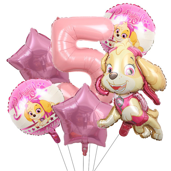 Födelsedagsfest Ballonger Rosa Ballonger Paw Patrol Ballonger Flickfödelsedag Ba