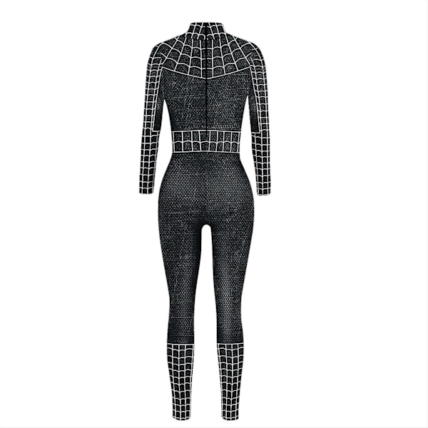 Sexy Body Sort Spindel Kvinde Spandex Jumpsuit Halloween Cosplay Kvinder Superhelt Kostume Jumpsuit Jumpsuit L