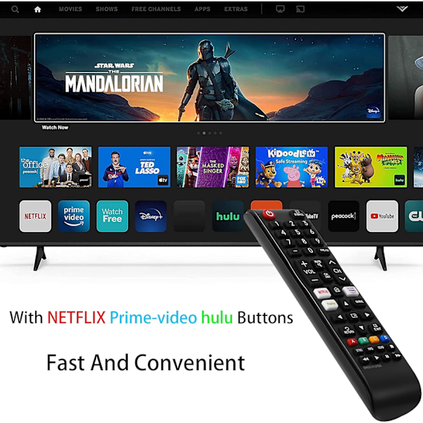 Nyeste Universal Fjernbetjening til Alle Samsung TV Fjernbetjeninger Kompatibel med Alle Samsung LCD LED HDTV 3D Smart TV Modeller