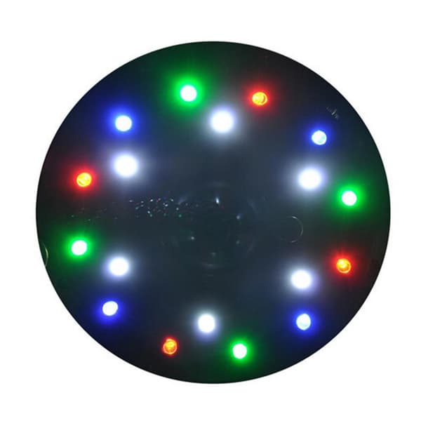 Roterende Speilkule Diskokule Motor Hengende Lydkontroll 18 LED Lysperler