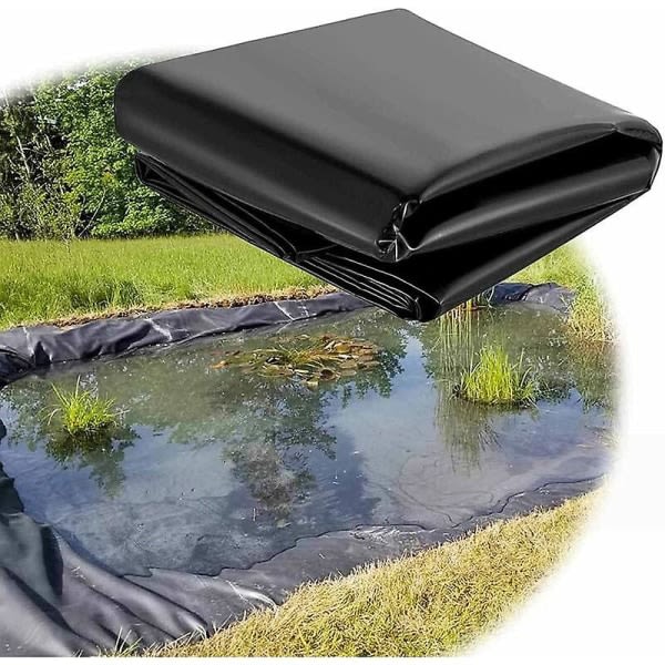 Cover 5x10m/6x8m/7x8m 0,2mm Hdpe-förstärkt membran Stor rivsäker fiskdamm Agricultural Black Tarp Koi-dammar, flerfärgade, 3x5m/10x16f