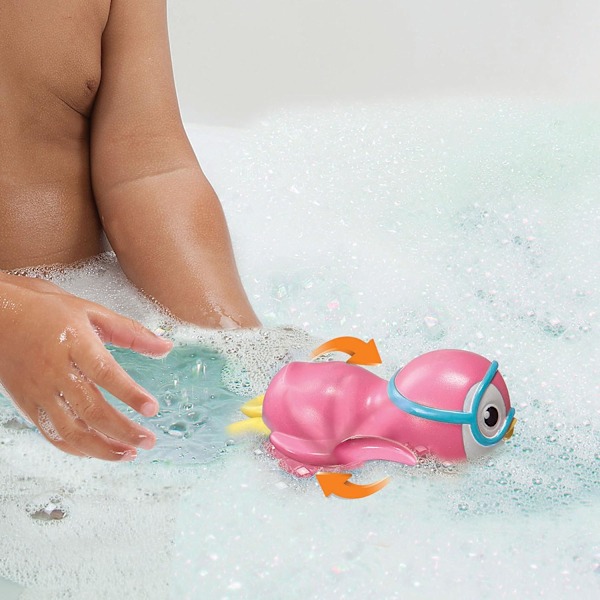 Opvinds-Svømmende Pingvin Badelegetøj til Baby og Småbørn, Pink