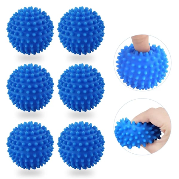 Torkbollar Paket med 6 Torkbollar Tvättbollar för Kläder