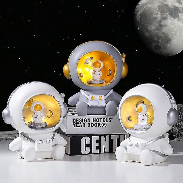 Astronaut Natlampe Kreativ Fødselsdagsgave Sparegris Til Børn Drenge