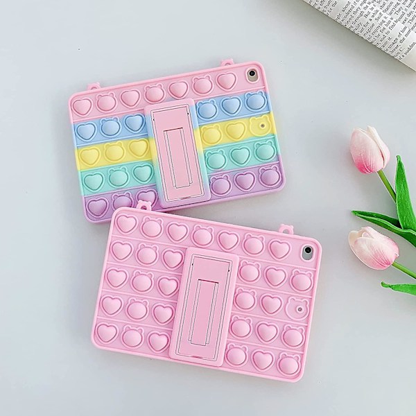 Etui til iPad 9. generasjon 2021 10,2 tommer, iPad 7. og 8. generasjon 2020/2019 etui - Bubble Fidget Sensory iPad 10.2 etui for barn 【GKS】