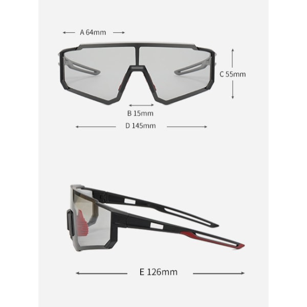 Polariserade sportsolglasögon, Herr Cykelglasögon för damer, Baseballlöpning Fiske Golfkörning Solglasögon