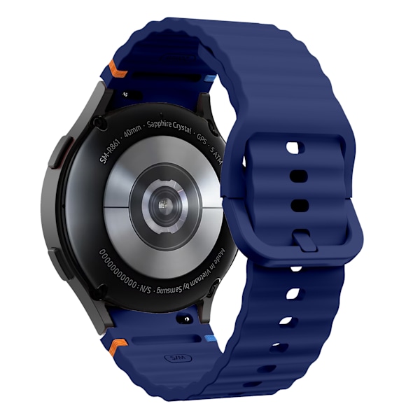 SimpleThings Sports Silikonrem Uden Mellemrum til Samsung Galaxy Watch 7/6/5/4 Midnatsblå Midnight Blue Watch7/FE/6/5/5Pro/4