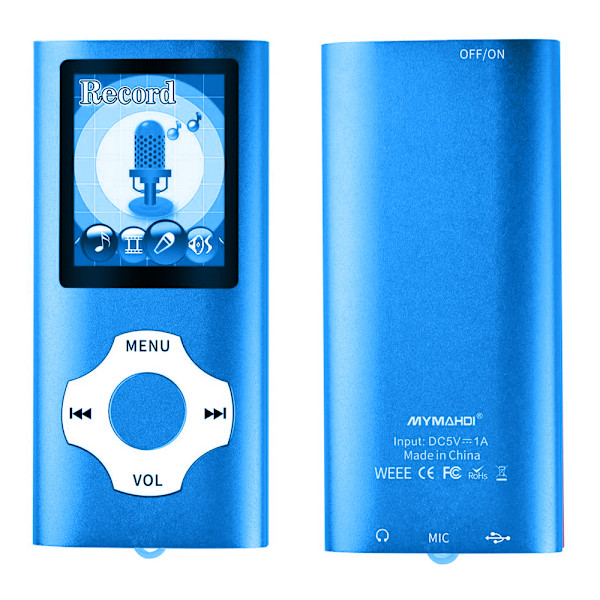 Mp3-soitin, musiikkisoitin 32 GB:n muistikortilla, kannettava