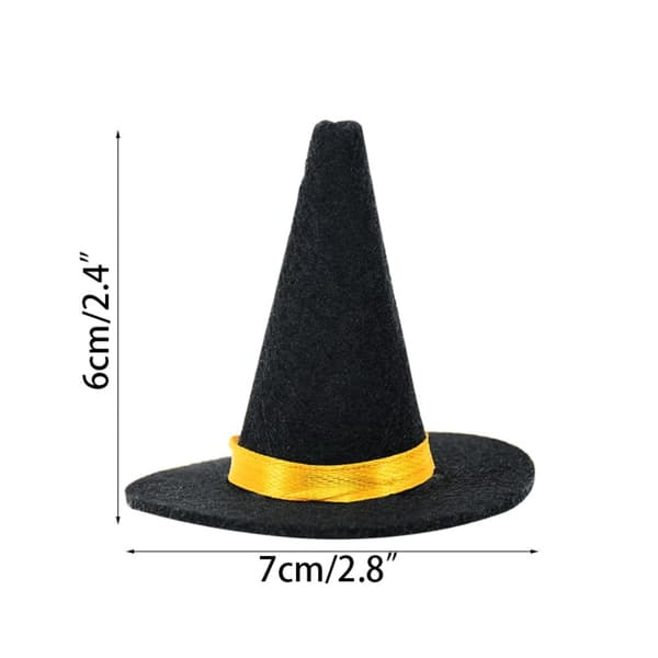 6 st Mini Häxhattar Vlaska Dekorhattar Halloween[GKS] 6Pcs 6Pcs