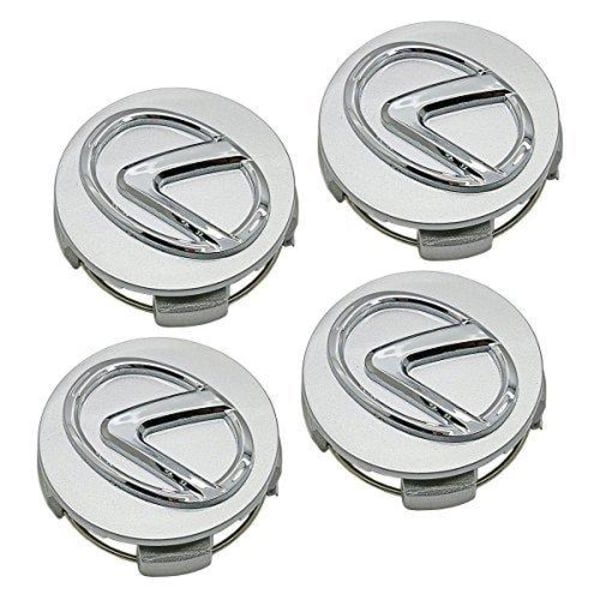 LX01- 62MM 4-pack Navkapslar Lexus Silver Silver one size