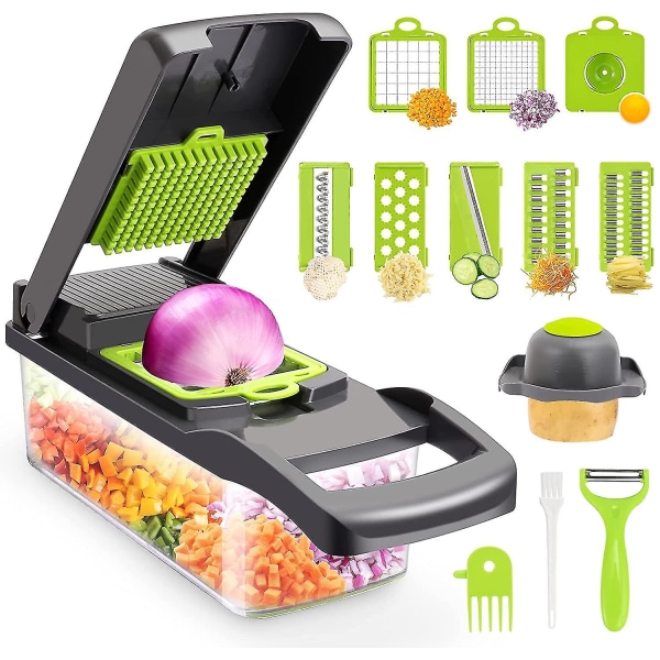 13-in-1 Multifunctional Vegetable Chopper Onion Chopper With 8 Blades
