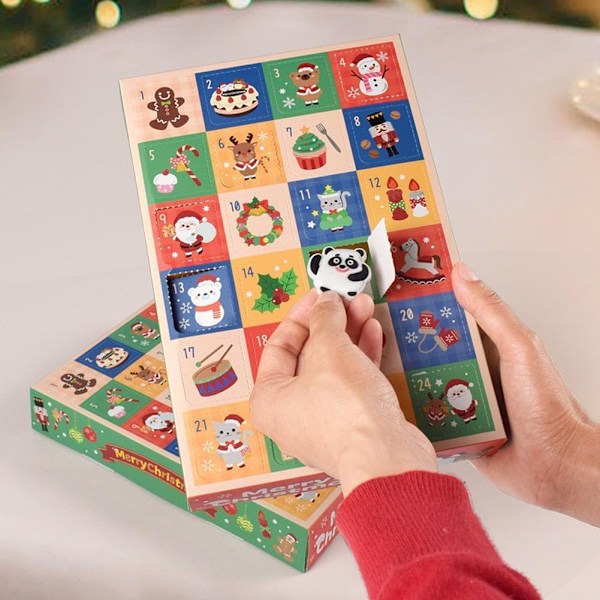 Julkalender med överraskningsboxar, 5 st Tomma Julkassar, DIY God Jul Överraskningsgåva Tomma Boxar
