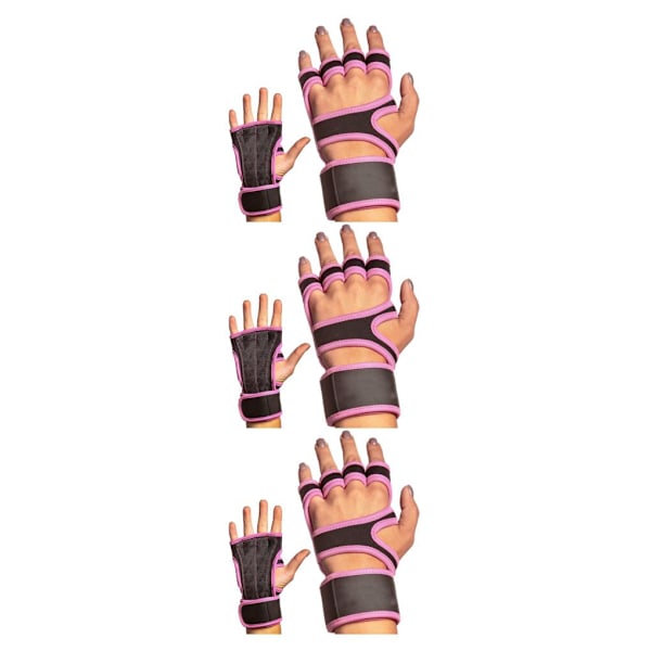 1/2/3/5 2 kpl Nahka Kevyet ja hengittävät kuntosalilapaskaset Pink S Pink S 3Set