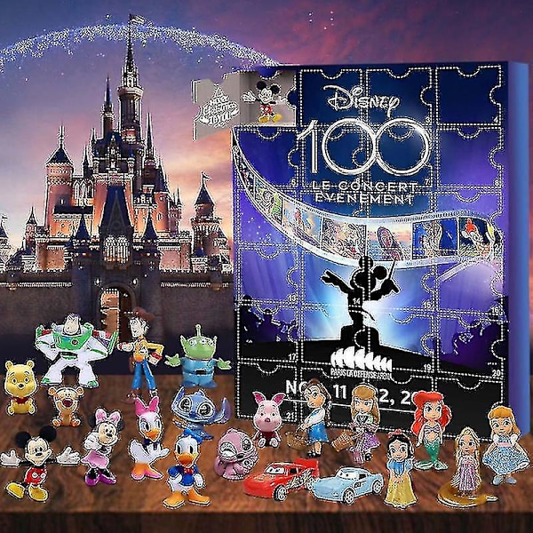 2024 Joulukalenteri Leikkikalu Disney Mickey Minnie Blind Box Juguetes Advents Yllätys Leikkikalut Lapsille Lahjat Style 1