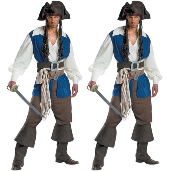 Rogue Pirate -asu miesten Halloween-cosplay-juhliin, koko M