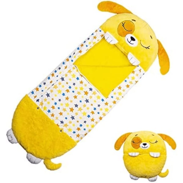 Barns sovepose med pute, 2-i-1 sammenleggbar dyresøvn