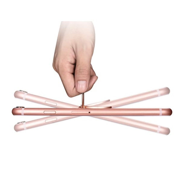 Telefon Ring Holder, Ultratynd 360° Roterende Fingergreb Ring Holder Kompatibel med Magnetisk Bilholder til iPhone Samsung Galaxy (Rose Gold)