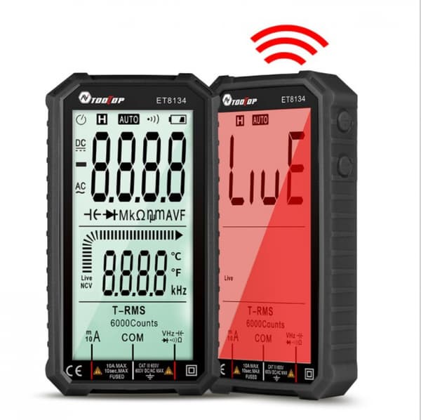Digitalt Smart Multimeter Transistor Testere Auto Elektrisk Kapasitans