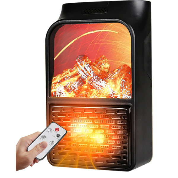 Bärbar Mini Heater Simulering Flame Heater 500W