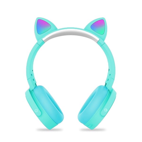 Fidget Hörlurar Leksak Headset för Barn, Trådlösa Bluetooth Hörlurar Pop Bubble On-Ear Hörlurar Fidget Leksak Regnbågsfärg Fidget Headset för Barn blue
