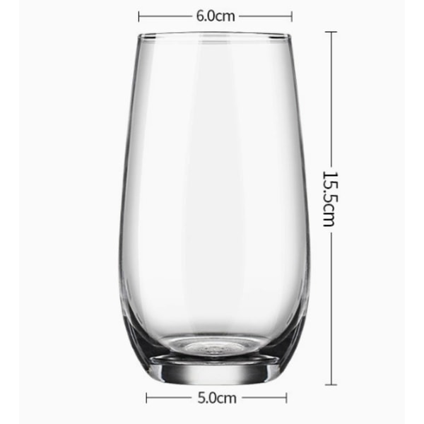 Drikkeglas 6-sæt, 16,4 oz krystal vandglas, highball glas, og bar cocktailglas, gaver og andet glasvarer