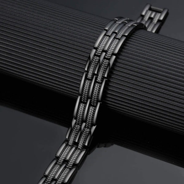 Kobberarmbånd for menn, magnetisk ørestil, kobberarmbånd med supersterk magnet, justerbar størrelse