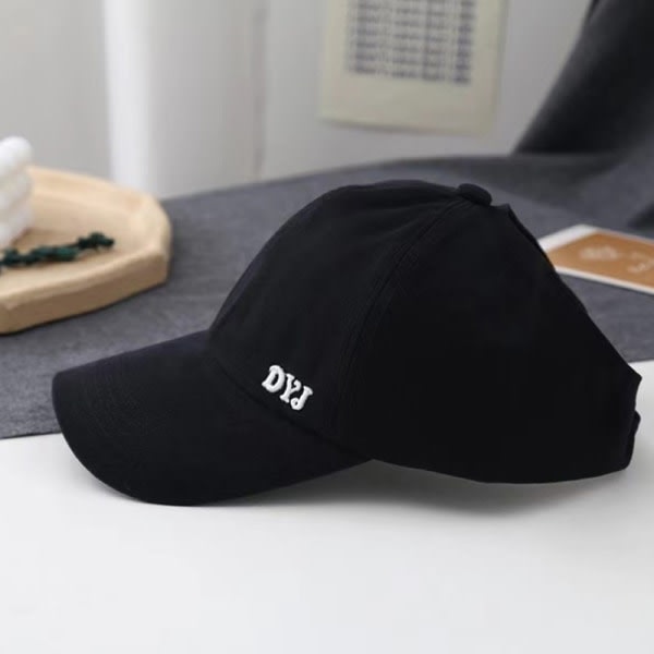 Cap Snapback hästsvans halvtom cap kpop hatt wome Black