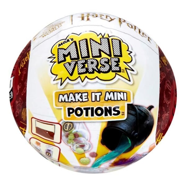 MGA Miniverse - Harry Potter - Kreativ Leg - Ikoniske Eliksirer - Kreative og Dekorative Resin Fritidsaktiviteter - Ikke-spiselig - 8 år