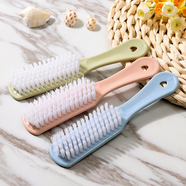 PCS Handle Plastic Shoe Brush Cleaning Brushes Clothes Shoes Scouring Brushes Home Laundry Cleaning Tools (Colorful)